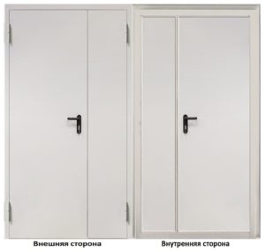 Противопожарная дверь 2200×1400 / серия FRM55351